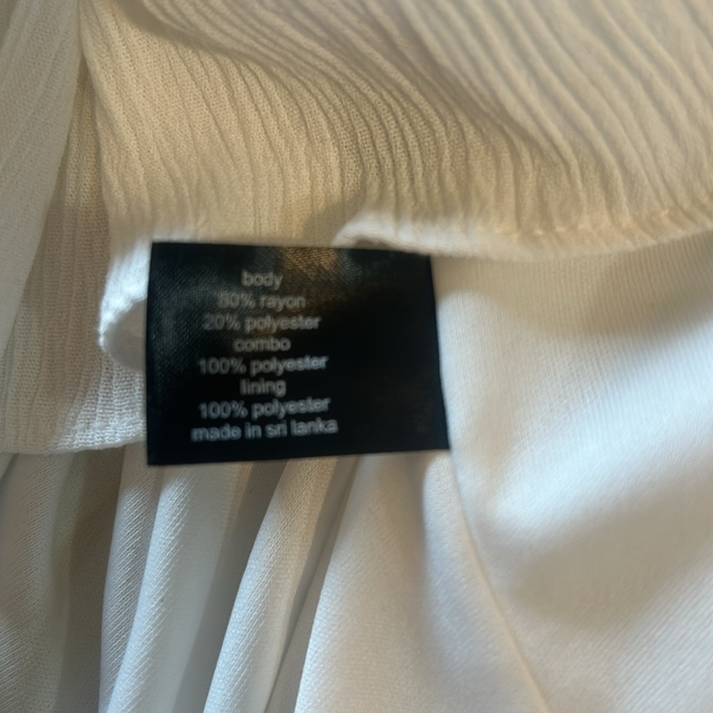 Lane Bryant White Tiered Bohemian Style Skirt - Picture 8 of 9